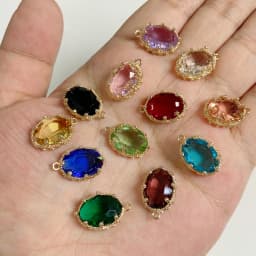 Wholesale 5pcs Various Polished Glass Crystal Pendants Charms For DIY Earrings Necklace Making Jewelry Supplies Accessories