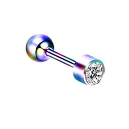 1PCS Crystal Cartilage Piercing Helix Earring Stud Barbell Stainless Steel Tragus Stud Earrings Cluster Daith Jewelry For Women