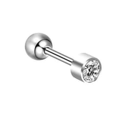 1PCS Crystal Cartilage Piercing Helix Earring Stud Barbell Stainless Steel Tragus Stud Earrings Cluster Daith Jewelry For Women