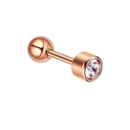 1PCS Crystal Cartilage Piercing Helix Earring Stud Barbell Stainless Steel Tragus Stud Earrings Cluster Daith Jewelry For Women