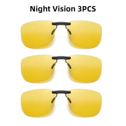 VIVIBEE Driving Clip On Sunglasses Unisex Eyeglasses Men Polarized Women Night Vision Fishing UV400 Outdoor Sun Glasses