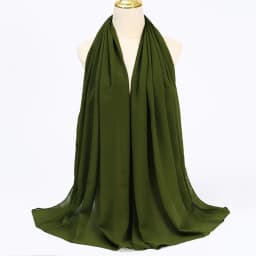 Muslim Chiffon Hijabs For Woman Long Solid Color Head Wrap For Women Shawls Scarves Ladies Muslim Veil Hijab