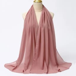 Muslim Chiffon Hijabs For Woman Long Solid Color Head Wrap For Women Shawls Scarves Ladies Muslim Veil Hijab