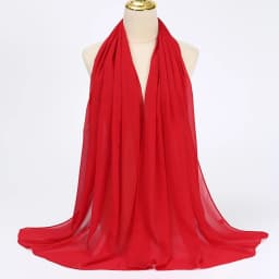 Muslim Chiffon Hijabs For Woman Long Solid Color Head Wrap For Women Shawls Scarves Ladies Muslim Veil Hijab