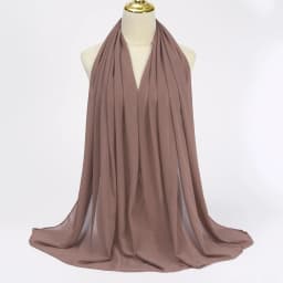 Muslim Chiffon Hijabs For Woman Long Solid Color Head Wrap For Women Shawls Scarves Ladies Muslim Veil Hijab