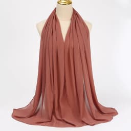 Muslim Chiffon Hijabs For Woman Long Solid Color Head Wrap For Women Shawls Scarves Ladies Muslim Veil Hijab