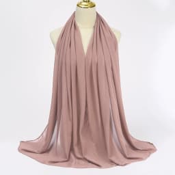 Muslim Chiffon Hijabs For Woman Long Solid Color Head Wrap For Women Shawls Scarves Ladies Muslim Veil Hijab