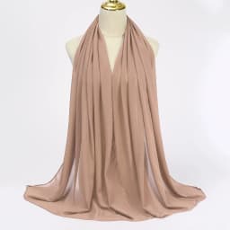 Muslim Chiffon Hijabs For Woman Long Solid Color Head Wrap For Women Shawls Scarves Ladies Muslim Veil Hijab