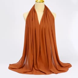 Muslim Chiffon Hijabs For Woman Long Solid Color Head Wrap For Women Shawls Scarves Ladies Muslim Veil Hijab