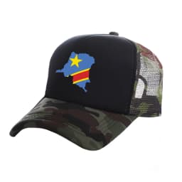 Democratic Congo Trucker Cap Men Democratic Republic of the Congo Hat Baseball Cap Cool Summer Unisex Mesh Net Caps