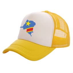 Democratic Congo Trucker Cap Men Democratic Republic of the Congo Hat Baseball Cap Cool Summer Unisex Mesh Net Caps