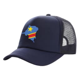 Democratic Congo Trucker Cap Men Democratic Republic of the Congo Hat Baseball Cap Cool Summer Unisex Mesh Net Caps