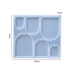Earring Pendant Silicone Mold Epoxy Resin Jewelry Making Molds Heart Leaves Moon DIY Charms Pendant Mould Creative Jewelry Craft