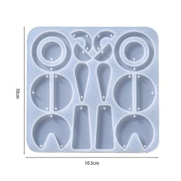 Earring Pendant Silicone Mold Epoxy Resin Jewelry Making Molds Heart Leaves Moon DIY Charms Pendant Mould Creative Jewelry Craft