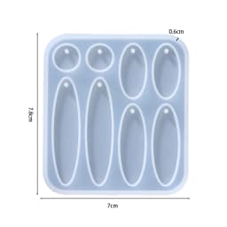 Earring Pendant Silicone Mold Epoxy Resin Jewelry Making Molds Heart Leaves Moon DIY Charms Pendant Mould Creative Jewelry Craft