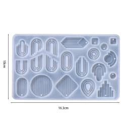 Earring Pendant Silicone Mold Epoxy Resin Jewelry Making Molds Heart Leaves Moon DIY Charms Pendant Mould Creative Jewelry Craft