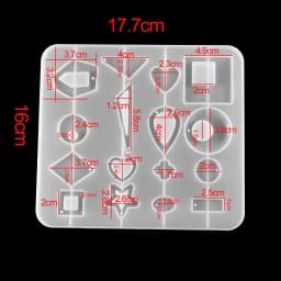 Earring Pendant Silicone Mold Epoxy Resin Jewelry Making Molds Heart Leaves Moon DIY Charms Pendant Mould Creative Jewelry Craft