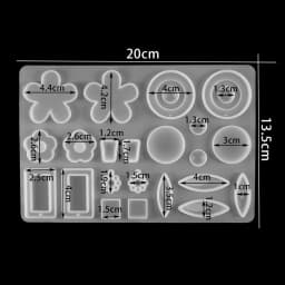 Earring Pendant Silicone Mold Epoxy Resin Jewelry Making Molds Heart Leaves Moon DIY Charms Pendant Mould Creative Jewelry Craft