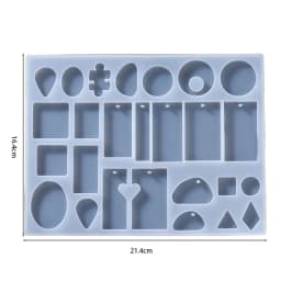 Earring Pendant Silicone Mold Epoxy Resin Jewelry Making Molds Heart Leaves Moon DIY Charms Pendant Mould Creative Jewelry Craft