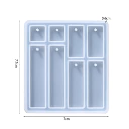 Earring Pendant Silicone Mold Epoxy Resin Jewelry Making Molds Heart Leaves Moon DIY Charms Pendant Mould Creative Jewelry Craft