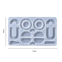Earring Pendant Silicone Mold Epoxy Resin Jewelry Making Molds Heart Leaves Moon DIY Charms Pendant Mould Creative Jewelry Craft