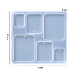 Earring Pendant Silicone Mold Epoxy Resin Jewelry Making Molds Heart Leaves Moon DIY Charms Pendant Mould Creative Jewelry Craft