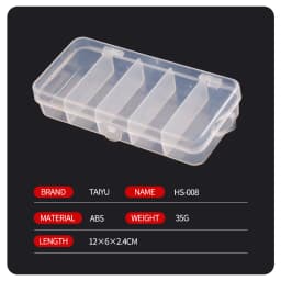 TAIYU Portable Fishing Tackle Box Mini Storage Case for Jig Lure Spoon Bait Hook Tool Accessories Carp Fly Fishing Organizer Box