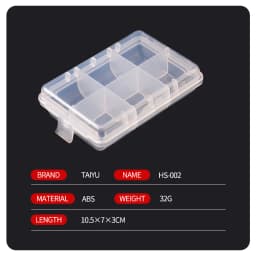 TAIYU Portable Fishing Tackle Box Mini Storage Case for Jig Lure Spoon Bait Hook Tool Accessories Carp Fly Fishing Organizer Box