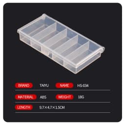 TAIYU Portable Fishing Tackle Box Mini Storage Case for Jig Lure Spoon Bait Hook Tool Accessories Carp Fly Fishing Organizer Box