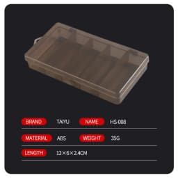 TAIYU Portable Fishing Tackle Box Mini Storage Case for Jig Lure Spoon Bait Hook Tool Accessories Carp Fly Fishing Organizer Box