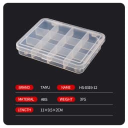 TAIYU Portable Fishing Tackle Box Mini Storage Case for Jig Lure Spoon Bait Hook Tool Accessories Carp Fly Fishing Organizer Box
