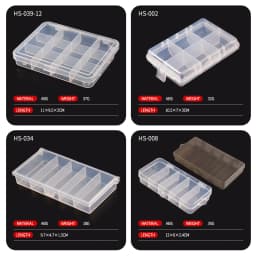 TAIYU Portable Fishing Tackle Box Mini Storage Case for Jig Lure Spoon Bait Hook Tool Accessories Carp Fly Fishing Organizer Box