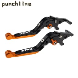 Fit TMAX 530 DX 2012-2019 Brake Handles For T-MAX 530 SX 12-19 T-MAX 500 08-11 TMAX 560 20-21 Folding Extendable Brake Levers