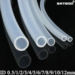 1~10m Food Grade Silicone Rubber Hose Transparent Diameter 0.5 1 2 3 4 5 6 7 8 9 10 12 14 16mm O.D Flexible Nontoxic Water Tube