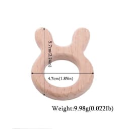 1pc Baby Teether Wooden Animal Pacifier Pendant BPA Free Beech Koala Rodent Baby Gym Accessories Teeth Pendant Children'S Goods