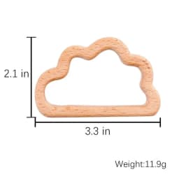 1pc Baby Teether Wooden Animal Pacifier Pendant BPA Free Beech Koala Rodent Baby Gym Accessories Teeth Pendant Children'S Goods
