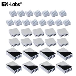 Graphics Card Cooler Heat Sink Kit, 33pcs Radiator Aluminum Heat Sink W/ Thermal Adhesive Tape GPU, VGA Video Card Heating