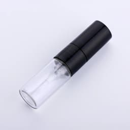 100 Pcs/Lot 1ml 2ml Mini Perfume Bottle Black Spray Refillable Empty Bottles Cosmetic Containers Portable Perfume Atomizer