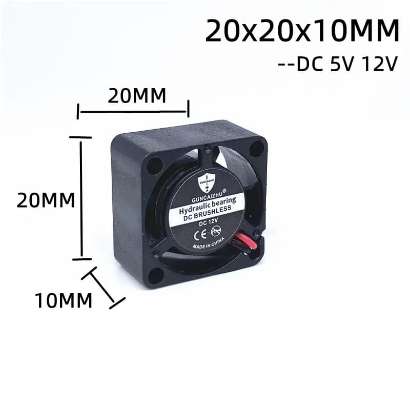 2010 5V 12V 2CM 20MM Fan 20*20*10MM Cooling Fan Ultrathin Fan Mini Laptop Fan 2wire