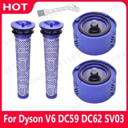 Best Pre-Filter And 2 HEPA Filter Kit for Dyson V6 Absolute Cordless Stick Vacuum Cleaner. Replaces Part