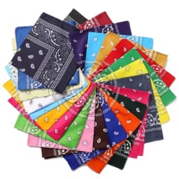 55cm*55cm Fashion Cotton Hip Hop Head Scarf Paisley Square Scarves Headwear Bandanna Hair Band Neck Wrist Wrap Band Accessories