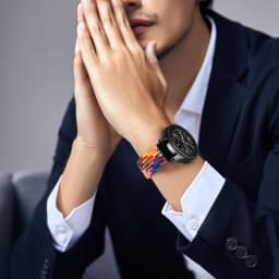 20mm 22mm Nylon Loop Strap for Samsung Galaxy Watch 7 6 5 4 40/44mm Adjustable Elastic Strap for Huawei GT5 GT4 3/4Pro Wristband