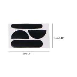 2 Sets for MX Master 3S Rounded Curved Edges Mouse Feet Mouse Skate Mouse Pads Wireless Gaming Mouse Feet Replacement
