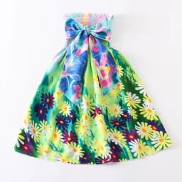 Summer Girls Floral Dress Sling Ruffles Bohemian Beach Princess Dresses for Girl Clothing  2 6 8 12 Years With Necklace Gift