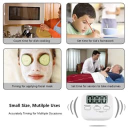 LCD Digital Screen Kitchen Timer Magnetic Cooking Countdown Alarm Sleep Stopwatch Temporizador Clock Home Multifunctional Tools