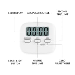 LCD Digital Screen Kitchen Timer Magnetic Cooking Countdown Alarm Sleep Stopwatch Temporizador Clock Home Multifunctional Tools