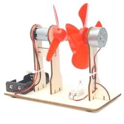 Children Electrical Experiment Kit - Handmade Wind Powered Toy Educational Physics Science Assembly Model Teaching Aids