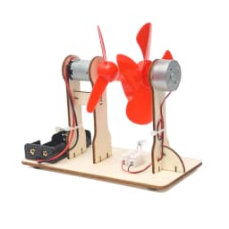 Children Electrical Experiment Kit - Handmade Wind Powered Toy Educational Physics Science Assembly Model Teaching Aids