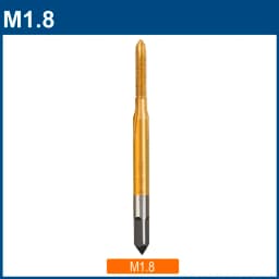 HSS Thread Tap M1 M1.2 M1.4 M 1.6 M1.7 M1.8 Screw Machine Tap Titanium Coating Metal Screw Hole Tap Drill Steel Tap Drill Bit