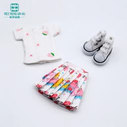 Blyth Doll Clothes Fashion Three-piece Purple Wool Cardigan for Toys Azone OB23 OB24 Doll Accessories